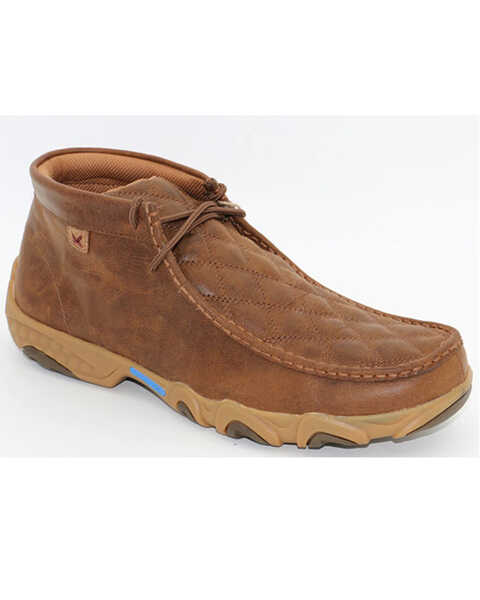 Image #1 - Twisted X Men's Chukka Driving Moccasin , Chestnut, hi-res