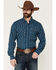 Image #1 - Ariat Men's Pro Series Wolfgang Striped Long Sleeve Snap Western Shirt, Blue, hi-res