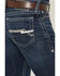 Image #4 - Ariat Men's M8 Hillcrest Matthew Dark Wash Modern Slim Straight Stretch Denim Jeans, Dark Wash, hi-res