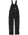 Image #1 - Carhartt Men's Duck Bib Work Overalls, Black, hi-res