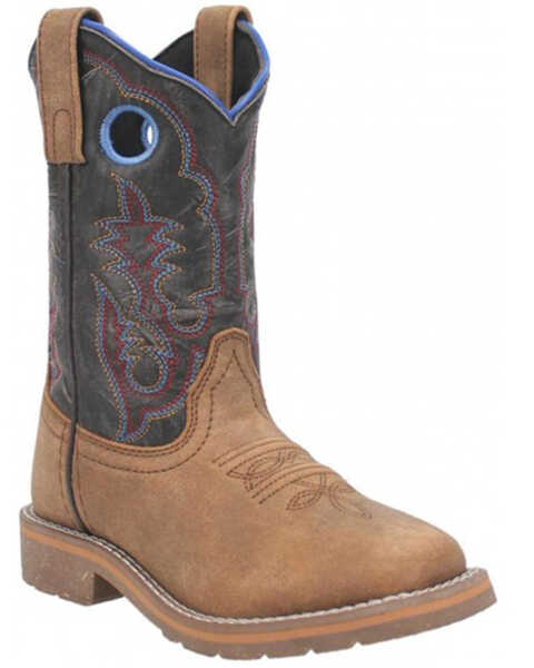 Image #1 - Dan Post Boys' Rye Western Boots - Broad Square Toe, , hi-res