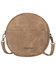 Montana West Women's Brown Floral Embroidered Collection Circle Crossbody Handbag, Brown, hi-res