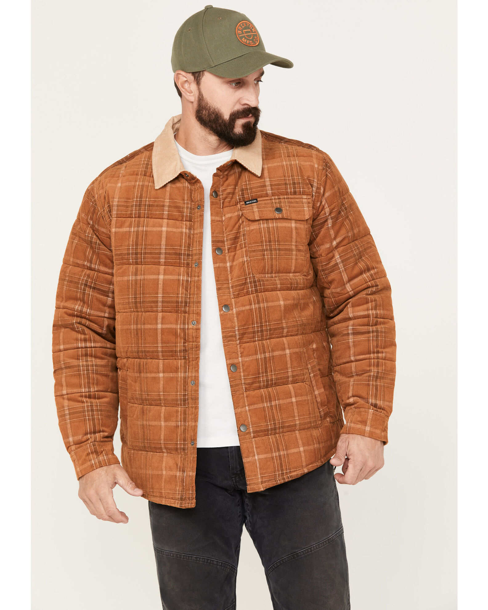 Brixton Men s Plaid Print Cass Jacket Sheplers