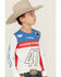 Image #2 - Wrangler® x Hot Wheels™ Boys' Horse Power Colorblock Long Sleeve Graphic T-Shirt, White, hi-res