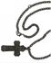 Image #3 - Montana Silversmiths Men's Nickel Faded Glory Cross Necklace, Silver, hi-res