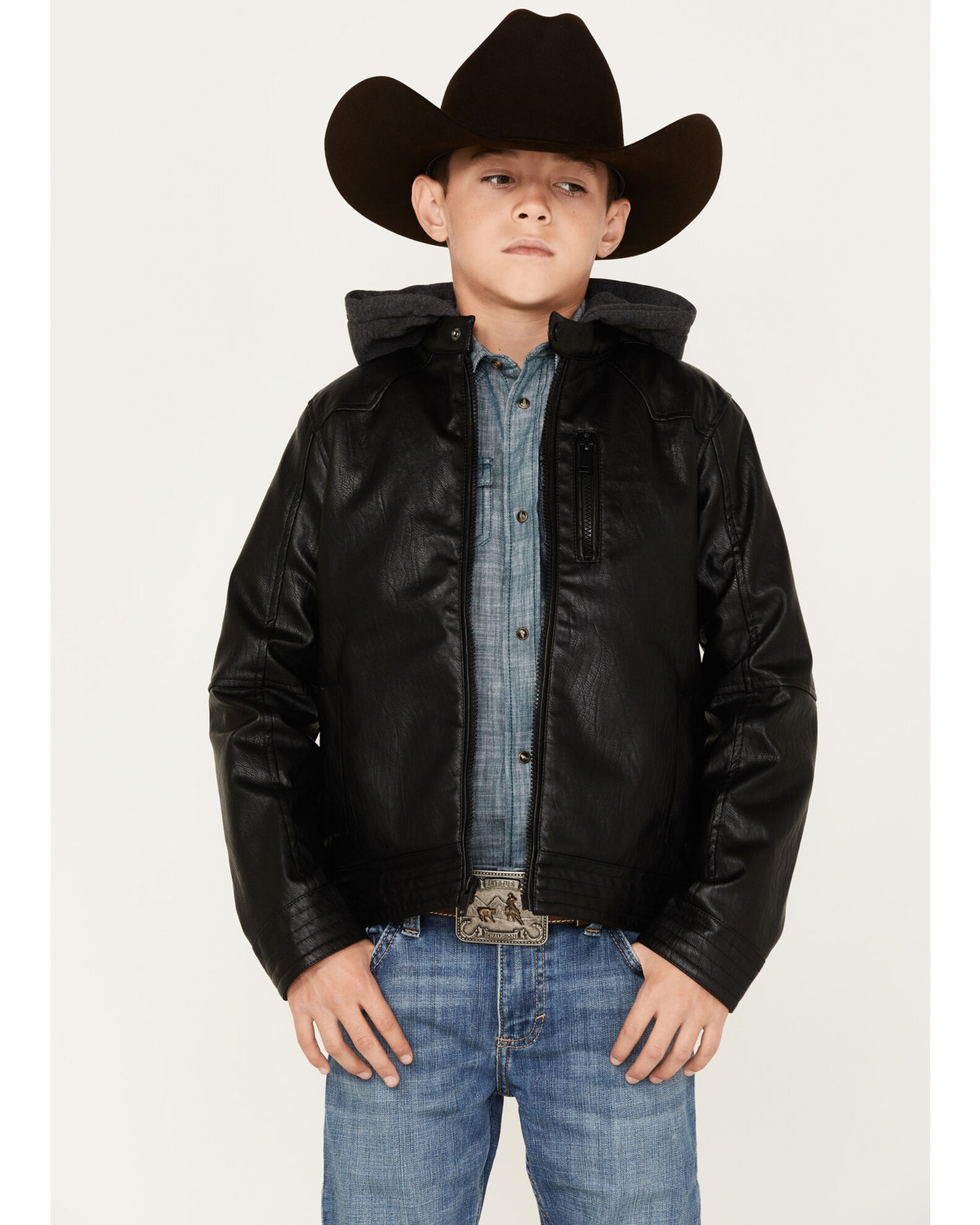 Cody james new arrivals leather blazer