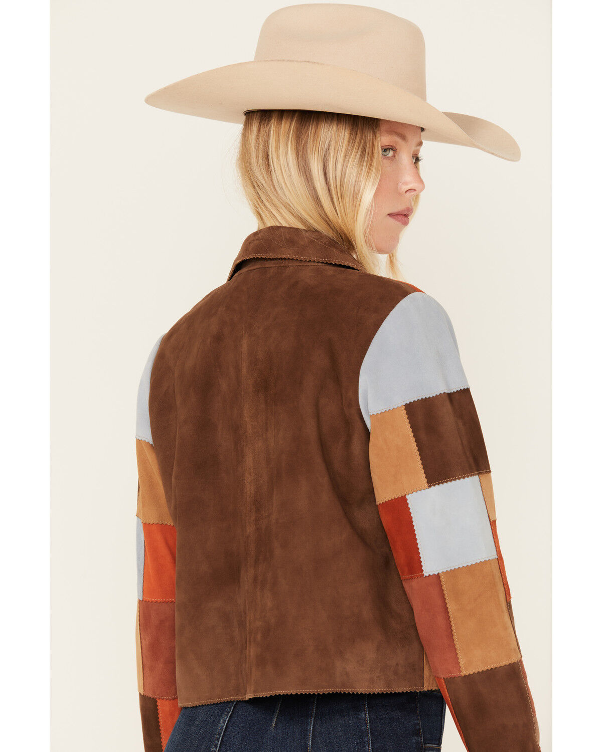 Image #4 - Shyanne Women's Short Patchwork Jacket, Caramel, hi-res