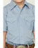 Image #3 - Ely Walker Boys' Solid Short Sleeve Pearl Snap Western Shirt, Blue, hi-res