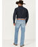 Image #3 - Cinch Men's Ian Light Stonewash Wash Performance Stretch Slim Boot Denim Jeans, Indigo, hi-res