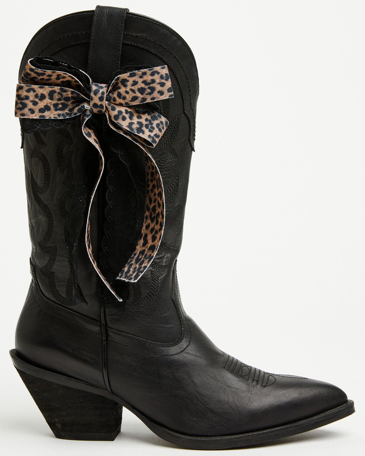 Image #1 - Shyanne Women's Leopard Lace Boot Bow, Leopard, hi-res