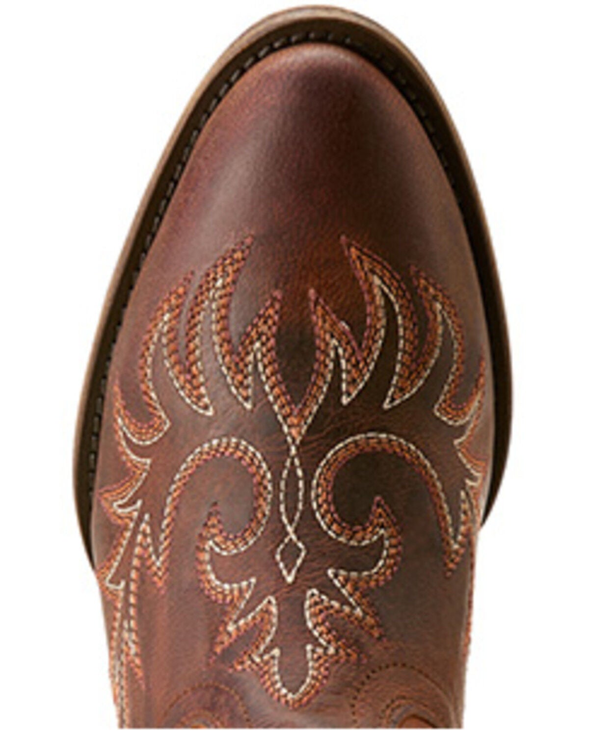Image #4 - Ariat Women's Carlin Western Booties - Round Toe, Brown, hi-res