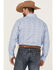 Rock & Roll Denim Men's Allover Medallion Print Long Sleeve Button Down Western Shirt , Blue, hi-res