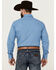 Image #4 - Ely Walker Men's Geo Print Long Sleeve Pearl Snap Western Shirt, Blue, hi-res