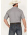 Ariat Men's VentTEK Printed Short Sleeve Button-Down Shirt - Tall, Grey, hi-res