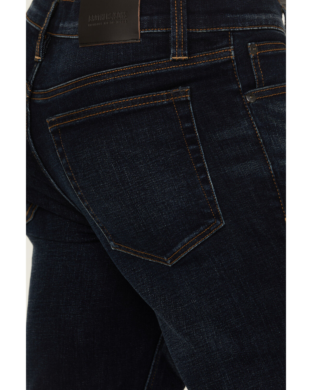 Image #4 - Brothers and Sons Men's Tucker Slim Straight Stretch Denim Jeans, Dark Wash, hi-res
