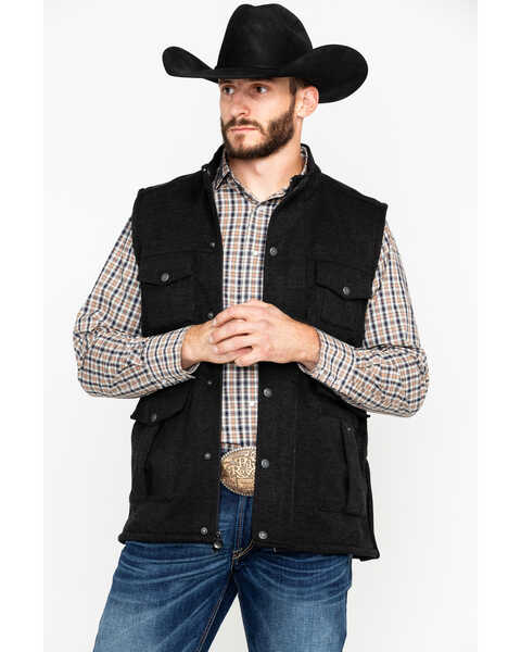 Image #1 - Outback Trading Co. Men's Reid Softshell Vest , Black, hi-res