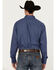 Image #4 - George Strait by Wrangler Men's Geo Print Long Sleeve Button-Down Western Shirt - Tall , Dark Blue, hi-res