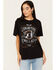Image #1 - Idyllwind Women's Helen Country Music and Beer Short Sleeve Graphic Tee, Black, hi-res