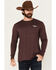 Image #2 - Moonshine Spirit Men's Whiskey Nights Long Sleeve Graphic T-Shirt, Burgundy, hi-res
