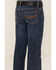 Image #4 - Wrangler 20X Little Boys' Barksdale Dark Wash Vintage Bootcut Stretch Denim Jeans, Dark Wash, hi-res