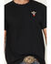 Image #3 - Riot Society Men's Skull Cowboy Short Sleeve Graphic T-Shirt, Black, hi-res