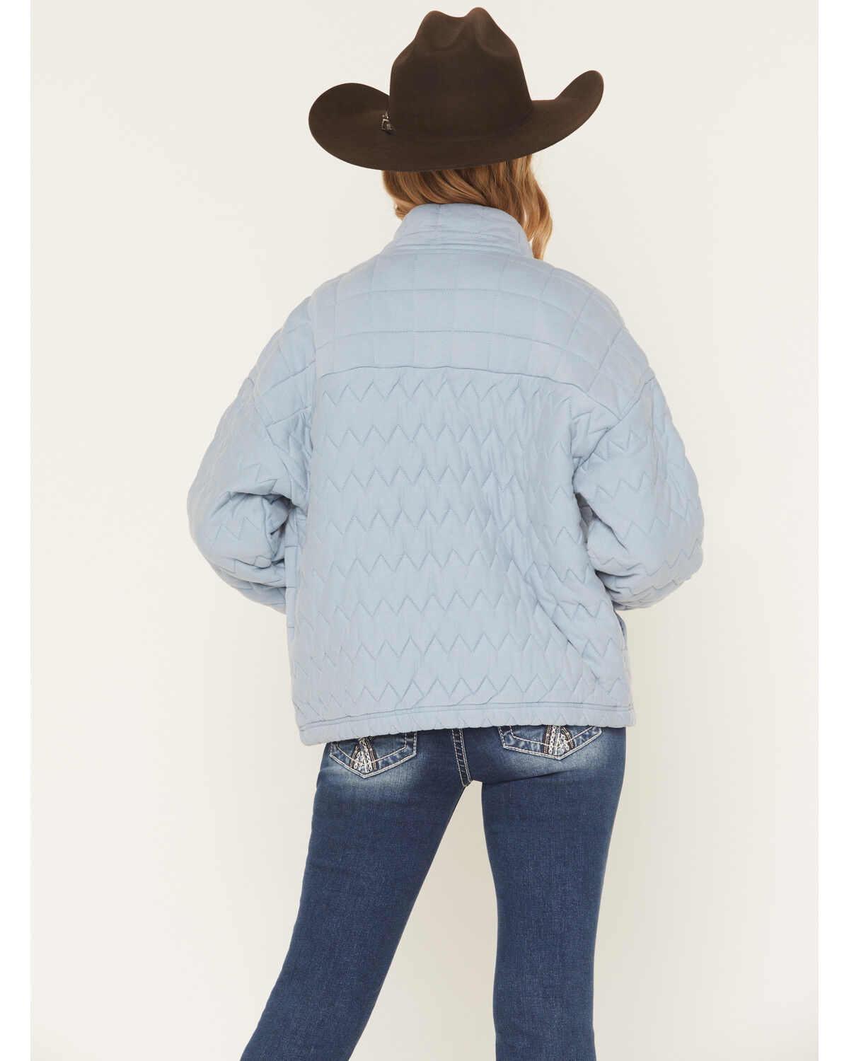 Image #4 - Cleo + Wolf Women's Harper Quilted Jacket, Light Blue, hi-res