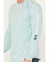 Image #3 - Cody James Men's FR Logo Long Sleeve Stretch Work T-Shirt, Aqua, hi-res
