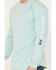 Image #3 - Cody James Men's FR Logo Long Sleeve Stretch Work T-Shirt , Aqua, hi-res