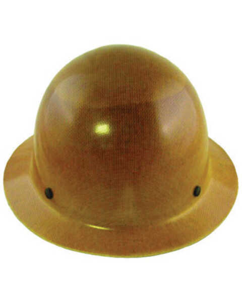 Image #1 - MSA Men's Skullgard FasTrac Full Brim Work Hard Hat , Brown, hi-res