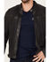 Image #2 - Mauritius Leather Men's Biker Jacket, Grey, hi-res