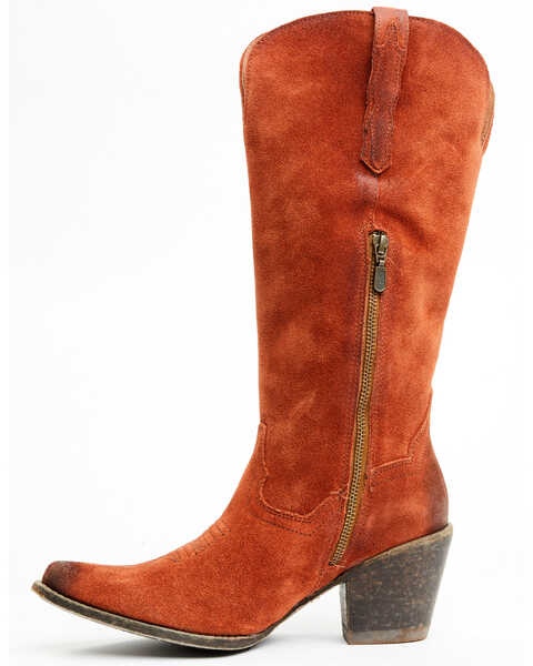 Dan Post Women's Rebeca Tall Fashion Western Boots - Snip Toe, Orange, hi-res