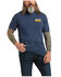 Image #1 - Ariat Men's Rebar Roughneck Graphic Short Sleeve Work Pocket T-Shirt, Navy, hi-res
