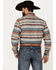 Roper Men's West Made Southwestern Striped Print Long Sleeve Snap Western Shirt, Multi, hi-res