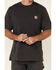 Carhartt Men's Loose Fit Heavyweight Logo Pocket Work T-Shirt, Charcoal Grey, hi-res
