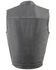 Image #2 - Milwaukee Leather Men's Old Glory Laced Arm Hole Concealed Carry Leather Vest - 5X, Black, hi-res