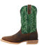 Image #3 - Durango Men's Rebel Pro&trade; Bridle Western Boot - Square Toe, Green, hi-res