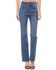 Image #4 - Cello Women's Medium Wash Button Kick Flare Jeans, Blue, hi-res