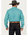 Cinch Men's Circular Floral Print Long Sleeve Button-Down Western Shirt , Seafoam, hi-res