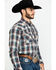 Image #3 - Roper Men's West Made Desert Dobby Plaid Long Sleeve Western Shirt , Multi, hi-res