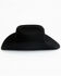 Larry Mahan Men's 10X Tucson Self Buckle Band Wool Felt Western Hat - Black , Black, hi-res