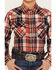 Image #3 - Roper Boys' Plaid Print Long Sleeve Snap Western Flannel Shirt, , hi-res