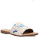 Image #1 - Dingo Women's Metallic Hairon Moo Moo Sandals, Blue, hi-res