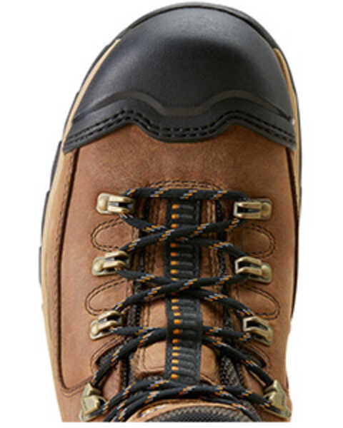 Image #4 - Ariat Men's 6" Endeavor Waterproof Work Boots - Soft Toe , Brown, hi-res
