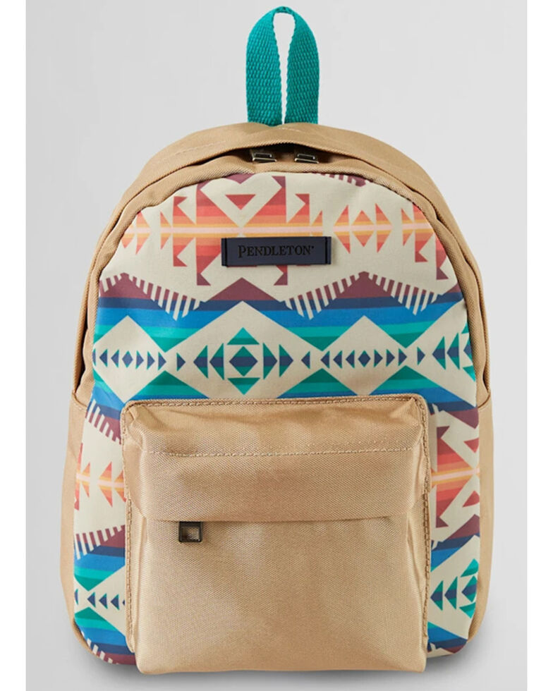 Pendleton Los Lunas Canopy Southwestern Canvas Mini Backpack, Turquoise, hi-res