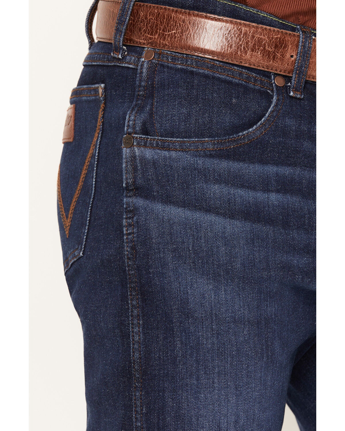 Image #2 - Wrangler Retro Men's 88MWZ Ridge Dark Wash Slim Straight Stretch Denim Jeans, Dark Wash, hi-res
