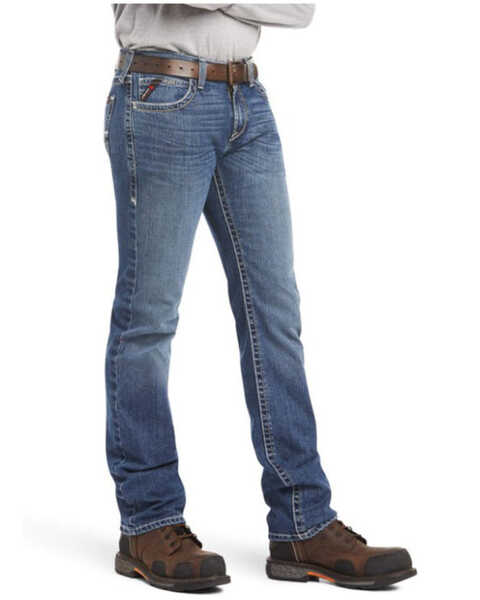 Ariat Men's FR M7 Adkins Durastretch Slim Straight Work Jeans, Indigo, hi-res