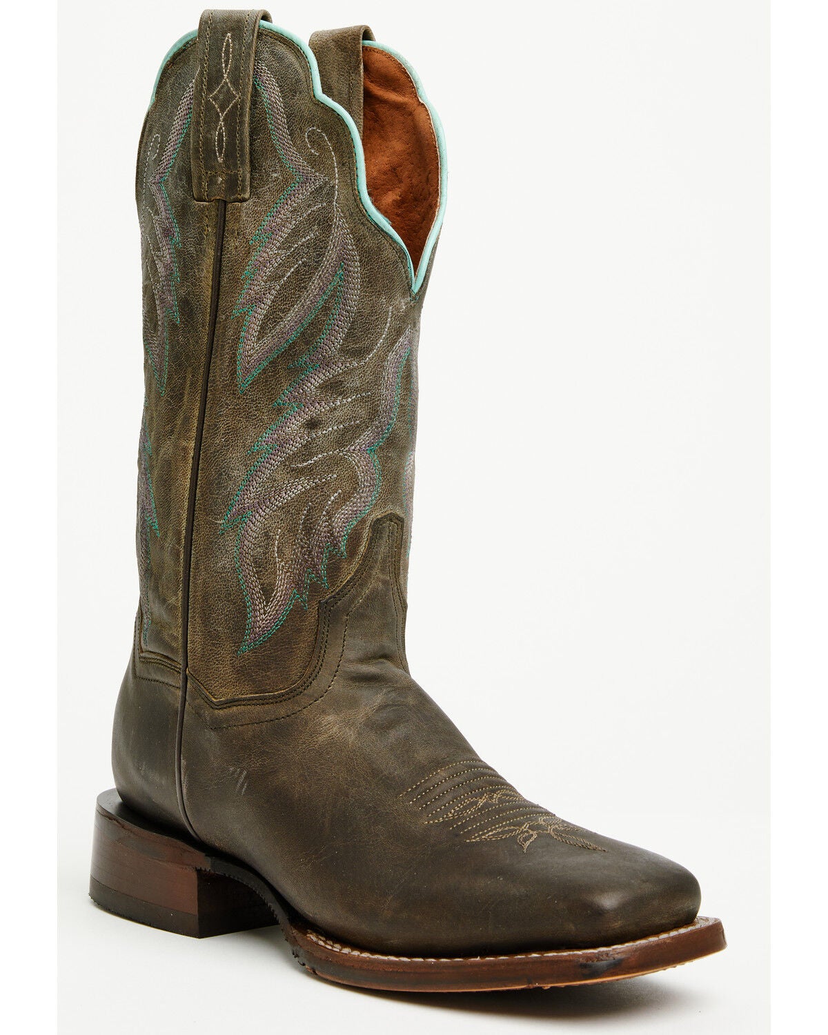 Image #1 - Dan Post Women's Kendall Western Performance Boots - Broad Square Toe, Black, hi-res