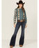 Image #3 - Ariat Women's Kallie Dark Wash Perfect Rise Flare Stretch Denim Jeans, Dark Wash, hi-res