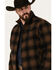 Image #2 - Cinch Men's Plaid Print Concealed Carry Zip Jacket, Brown, hi-res