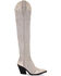 Image #2 - Free People Women's Wild West Suede Tall Western Boots - Snip Toe, Pink, hi-res